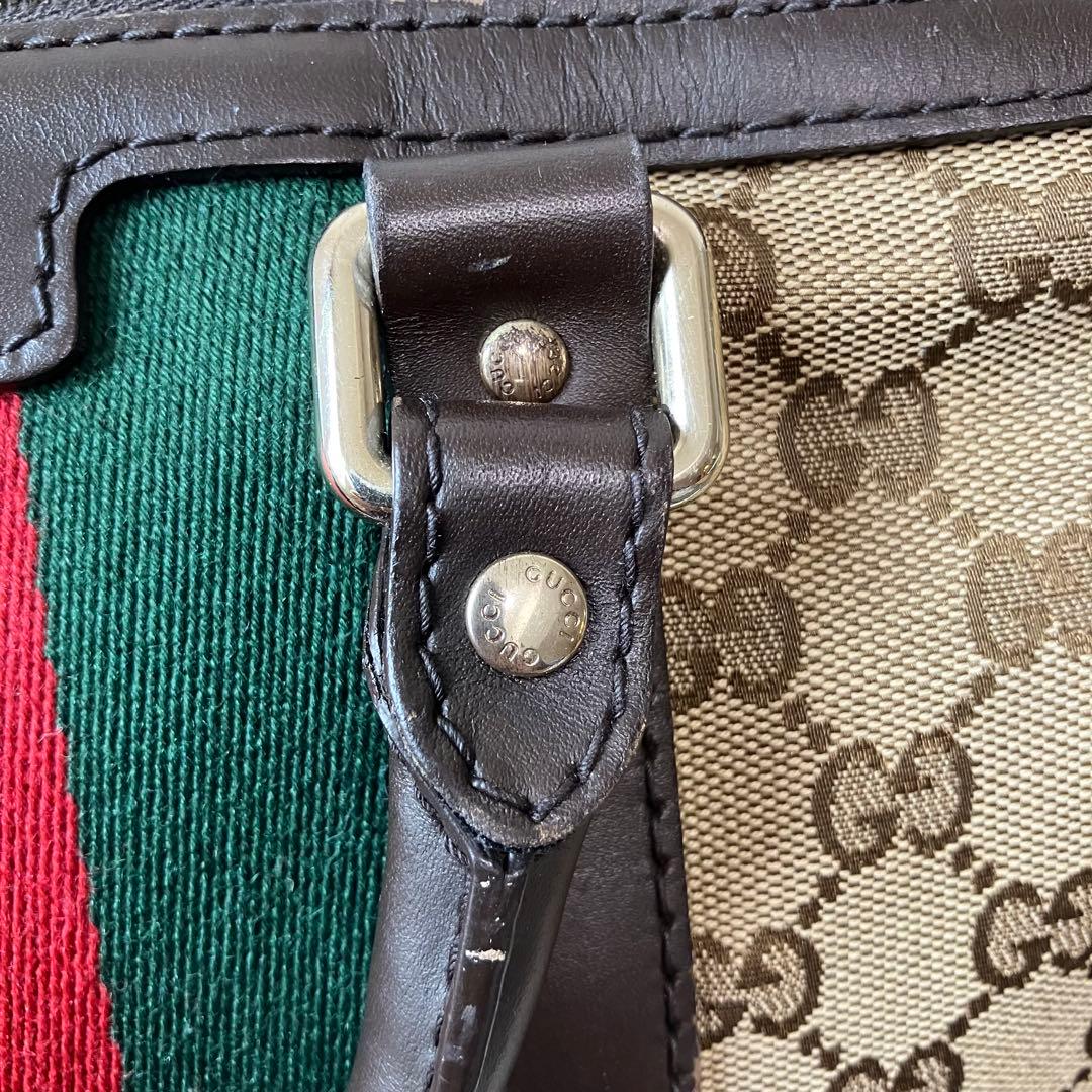 GUCCI グッチ GGキャンバス シェリーライン ハンドバッグ 247205