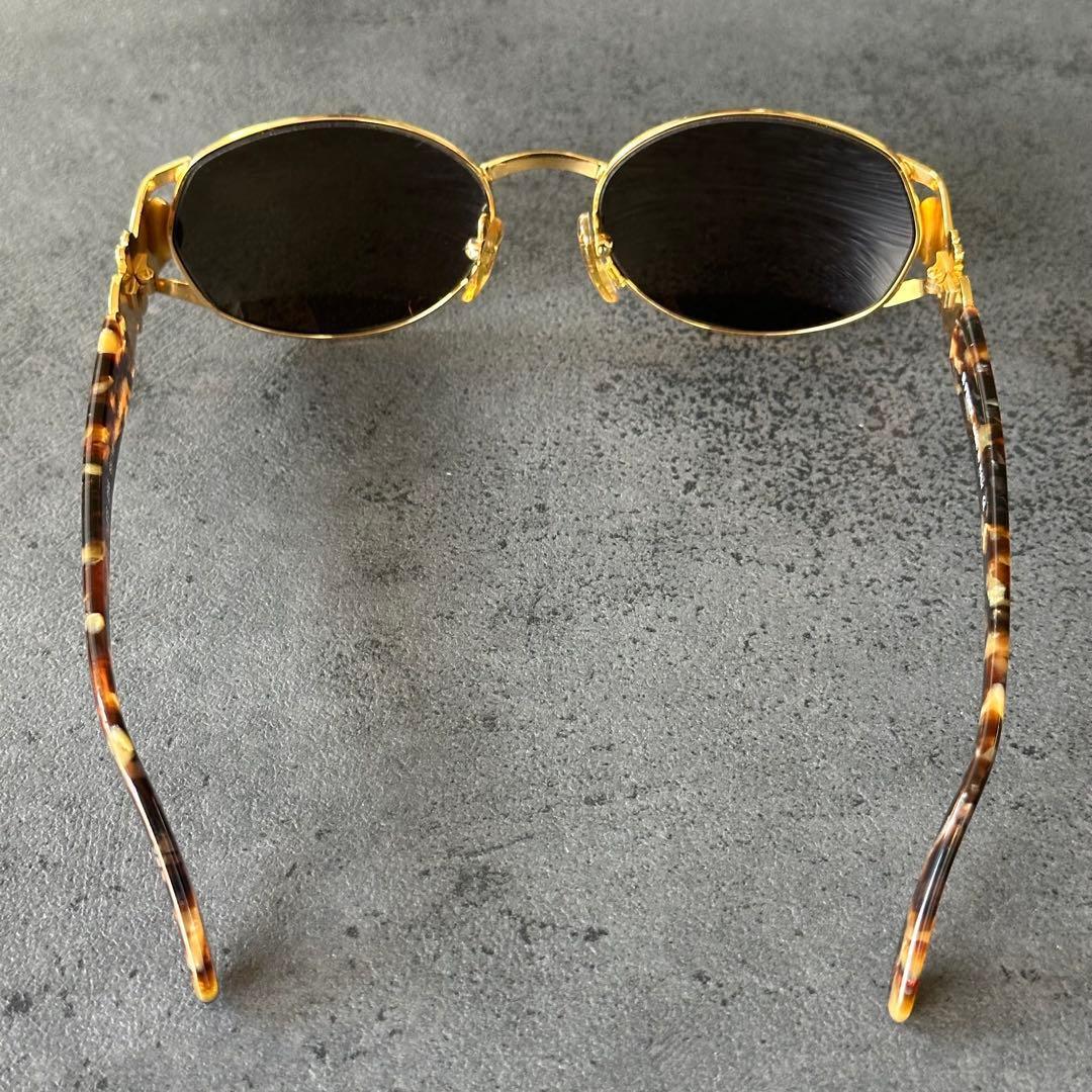 FENDI Vintage ズッカ　鼈甲　サングラス フルリム オーバル 金縁