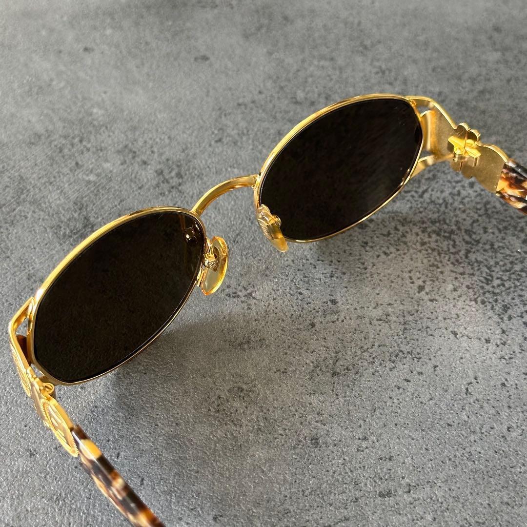 FENDI Vintage ズッカ　鼈甲　サングラス フルリム オーバル 金縁