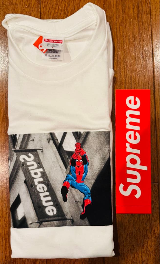 Supreme Spider Man Tee L シュプリーム Tシャツ