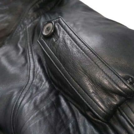 ✨美品✨本革 ラムレザー トレンチコート　レディース　L〜XLサイズ　ブラック
