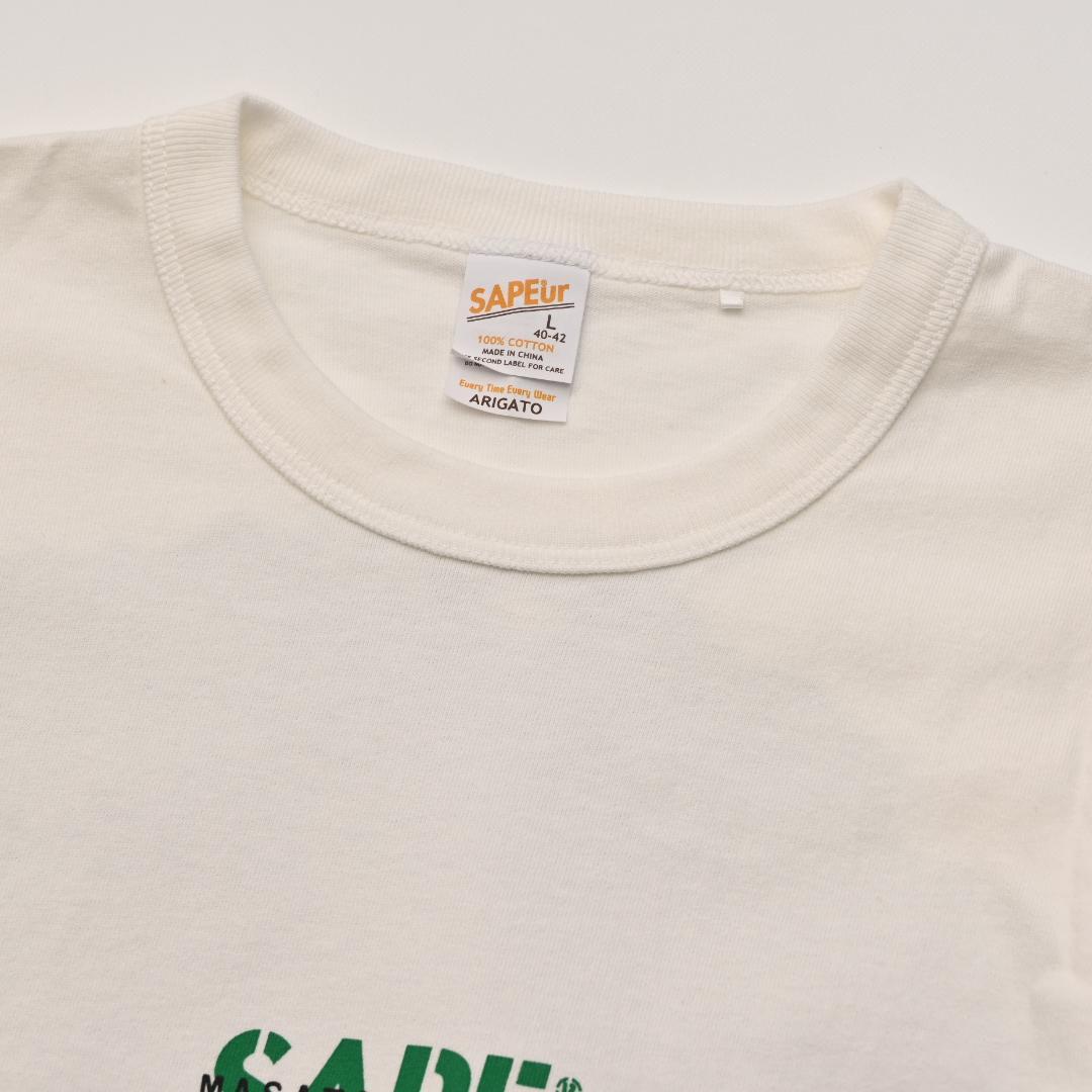 ゆ*き様 SAPEur サプール 浜ちゃん Tシャツ L ホワイト 白 半袖 浜