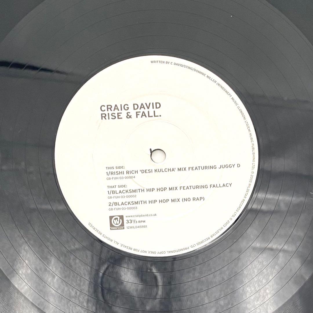 【名盤】Craig David ‎/ Rise & Fall remi レコード