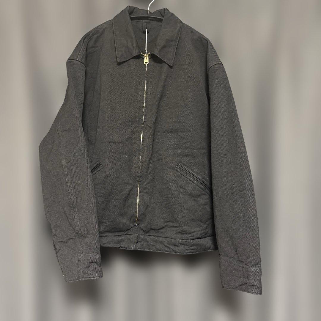 SIZE 2 26SS COMOLI ブラックデニム ジップショートジャケット