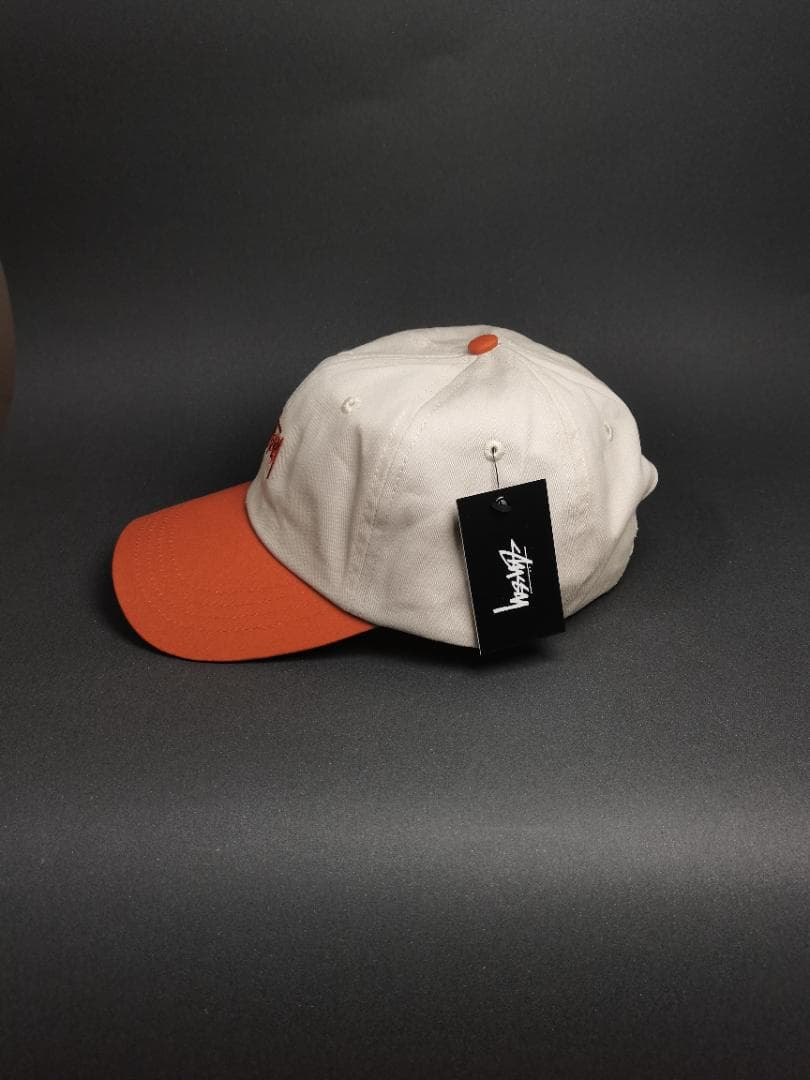 Stussy ベースボールキャップ ベージュ/オレンジ