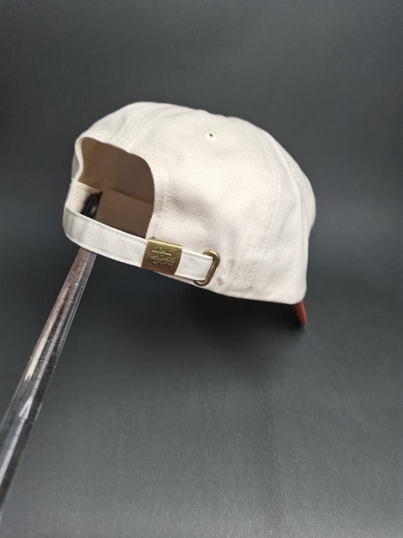 Stussy ベースボールキャップ ベージュ/オレンジ