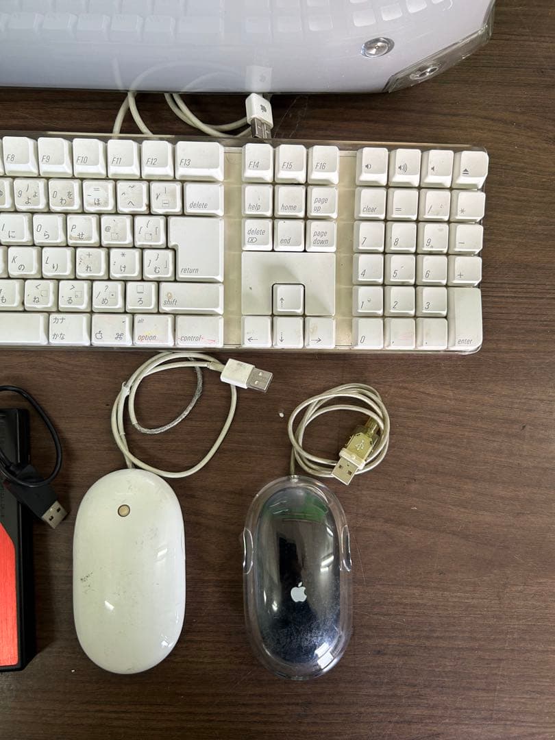 動作商品Apple power Mac Ｇ4ミラードドアとキーボードとマウスほか