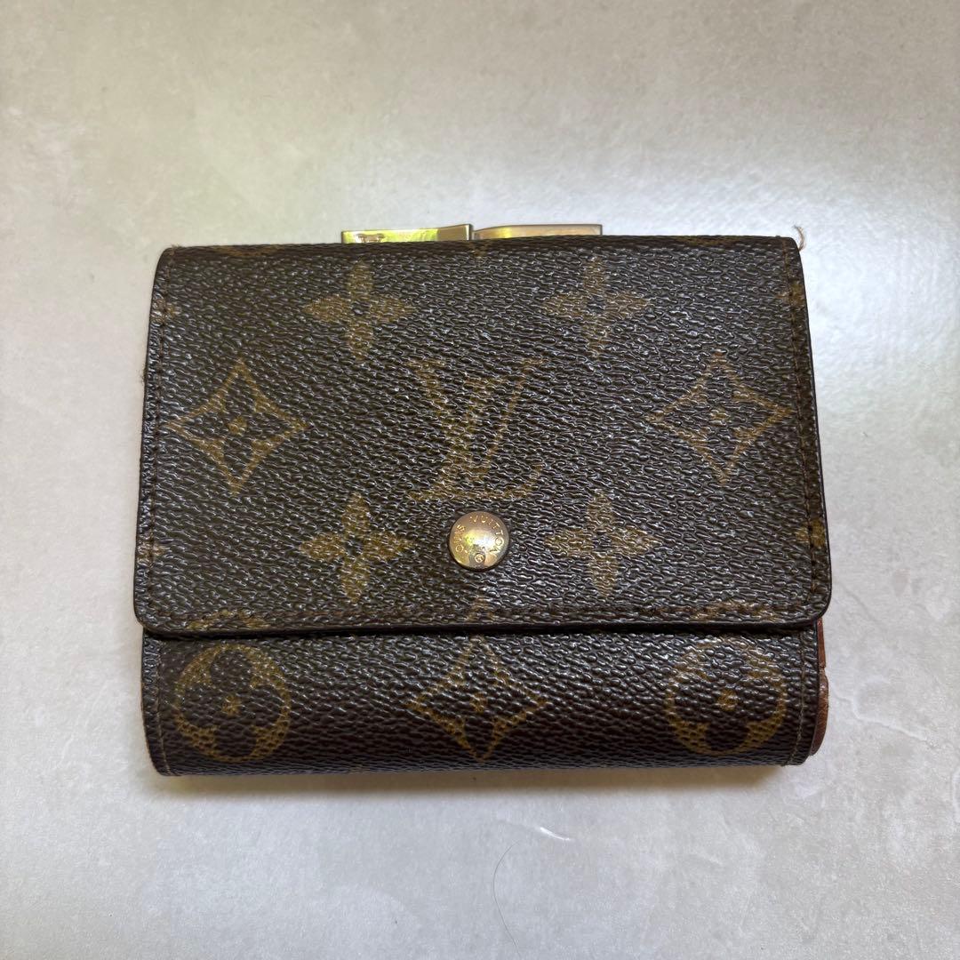 Louis Vuitton ルイヴィトン 三つ折り財布 がま口 モノグラム