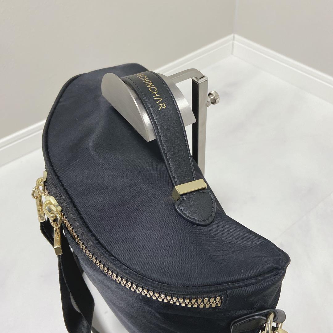PECHINCHAR ペシンシャ メタルファスナー ショルダーバッグ 黒 極美品