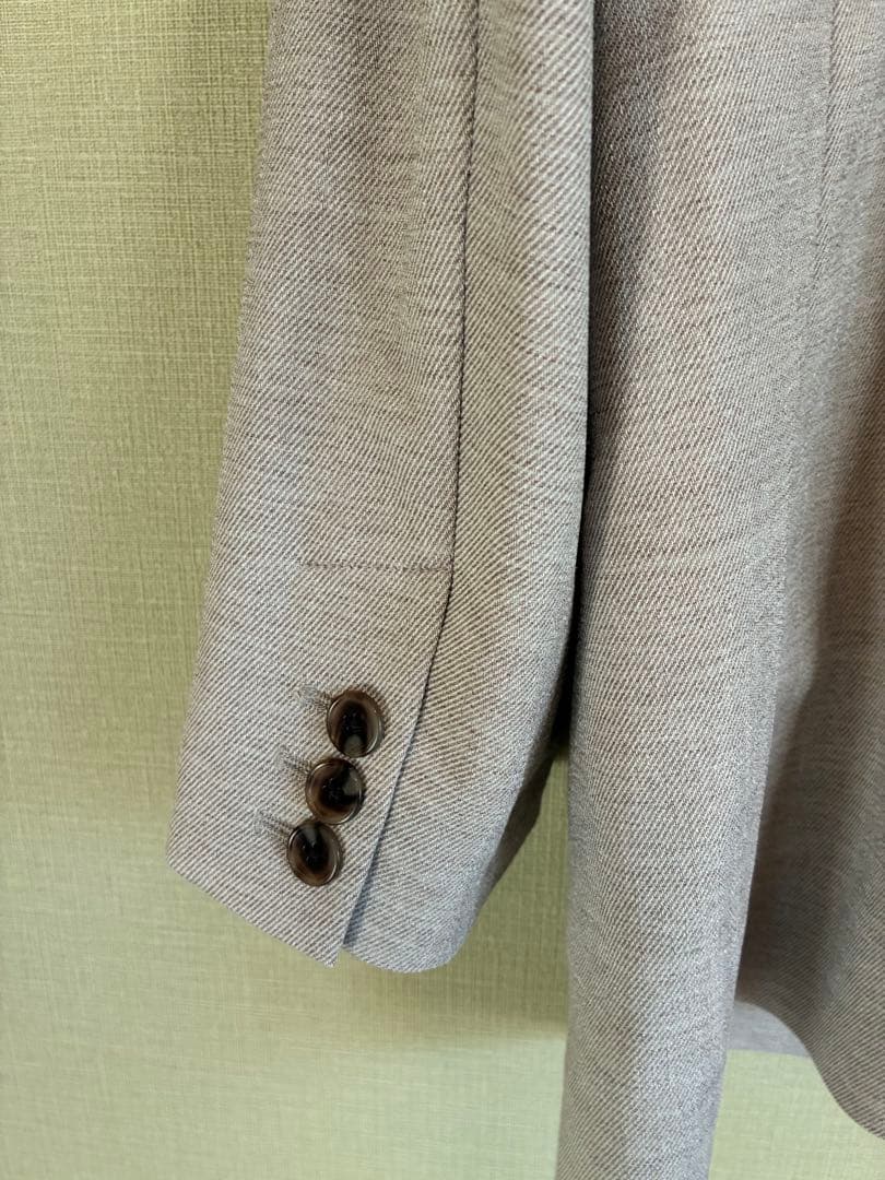 SLOBE IENA リネンライクツイルダブルブレストジャケット ベージュ