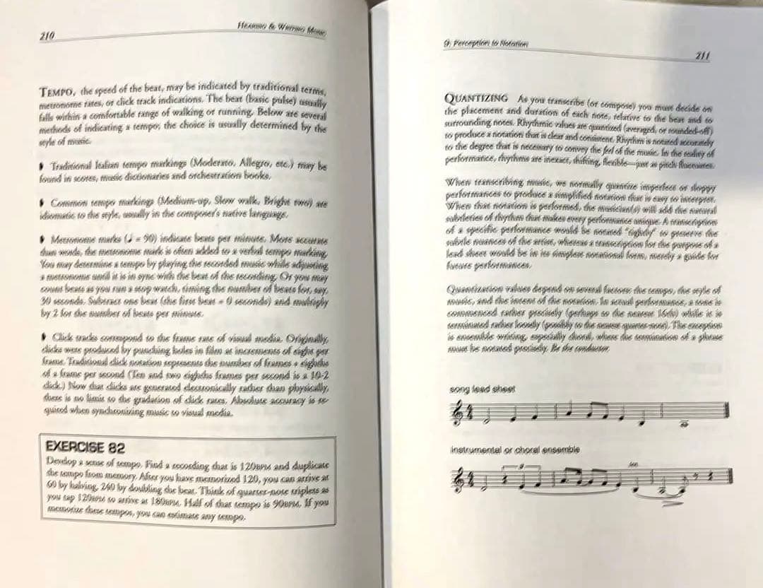 洋書 Hearing and writing music