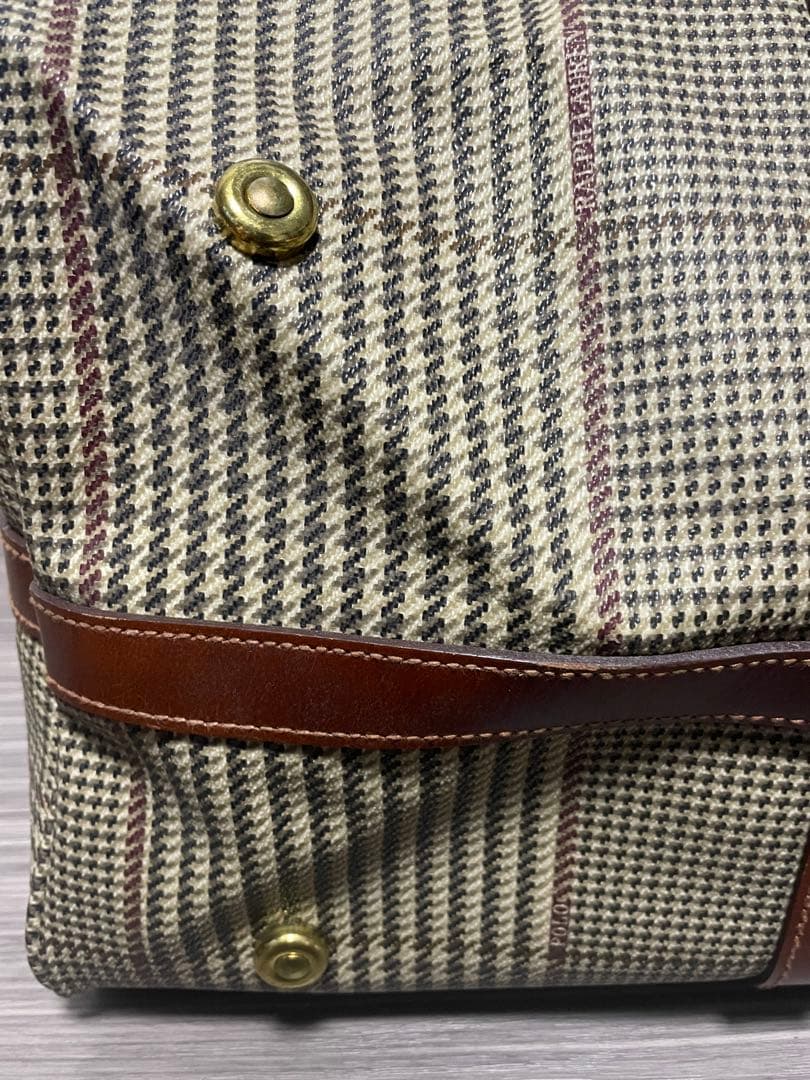 美品 特大 ポロラルフローレン ボストンバッグ 2way 千鳥格子 大容量