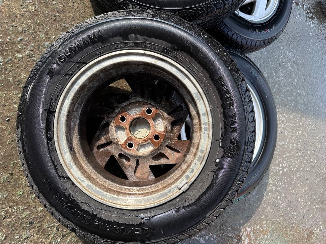 ホンダ　純正　ホイールタイヤ　セット4本145/80R12 ヨコハマ　2023年