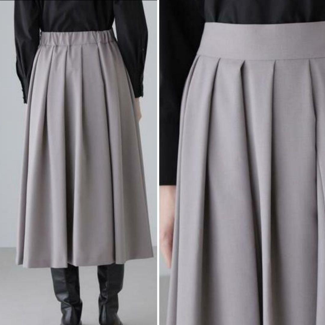 美品●アドーアADORE●ドライクロススカート55000円ルフィルhlmユニーフ