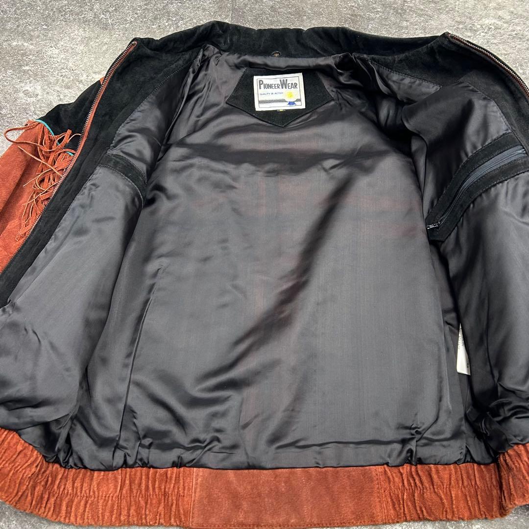 80s pioneer wear ネイティブ柄 スウェードジャケット M