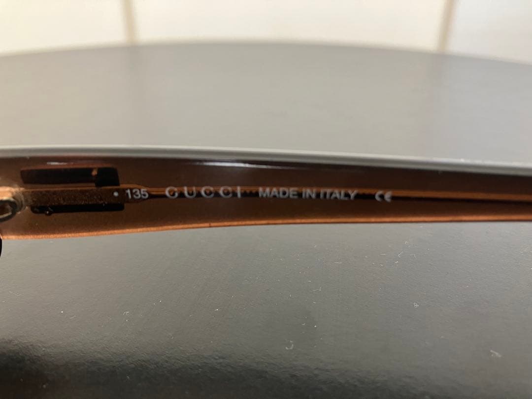 GUCCI サングラス ブラウンフレーム 135サイズ