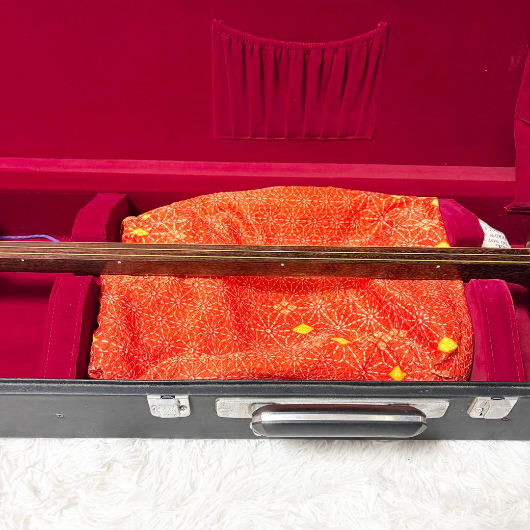 【高級】三味線 細棹 本体 専用ハードケース付