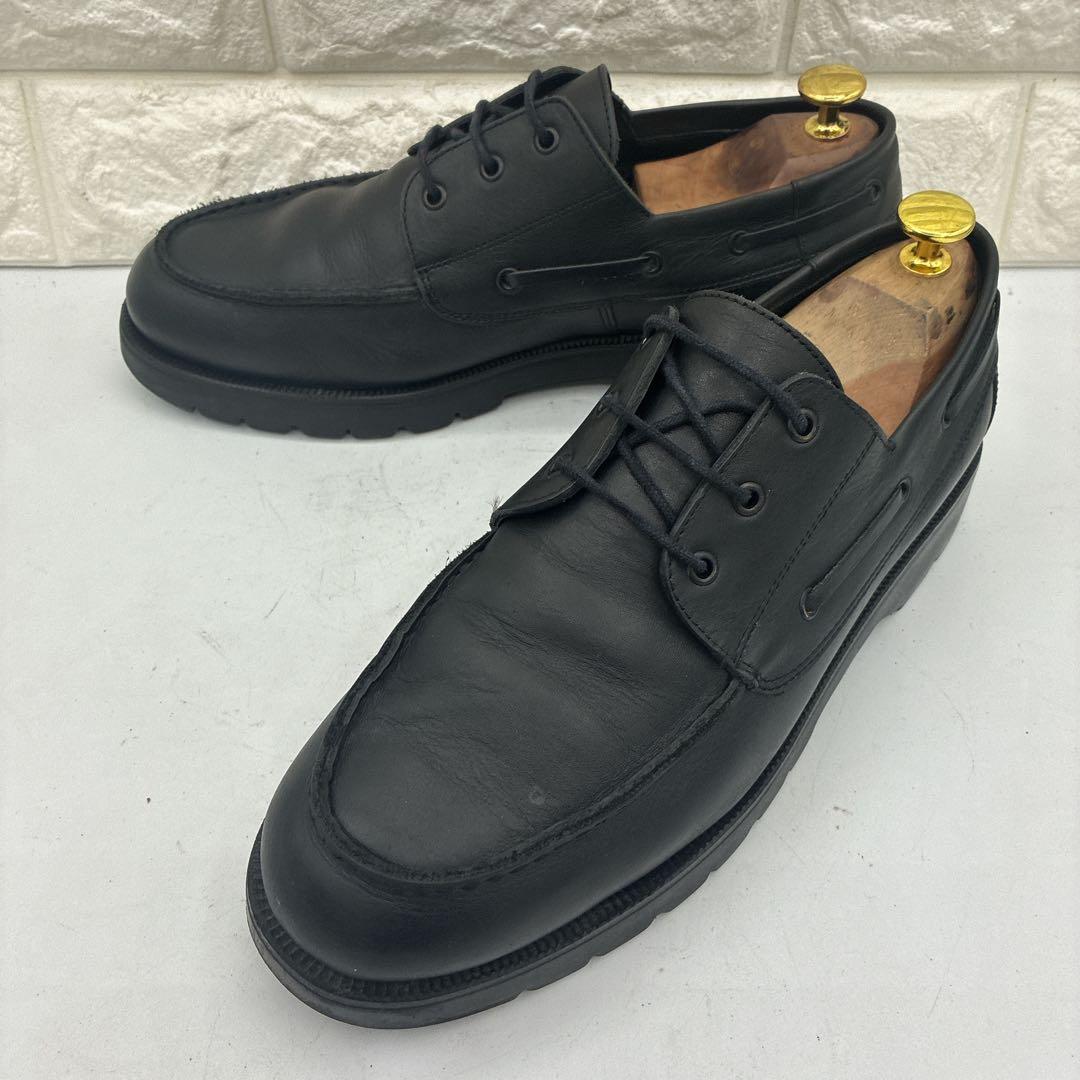 【良品】KLEMAN クレマン DONATO デッキシューズ 42 レザー 黒