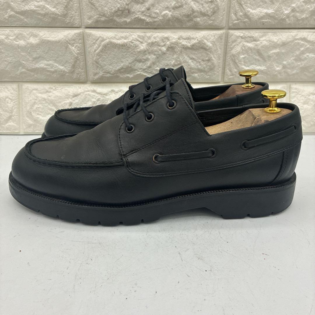 【良品】KLEMAN クレマン DONATO デッキシューズ 42 レザー 黒