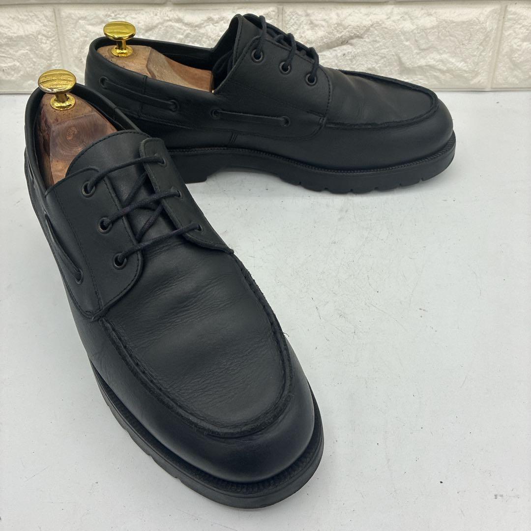 【良品】KLEMAN クレマン DONATO デッキシューズ 42 レザー 黒