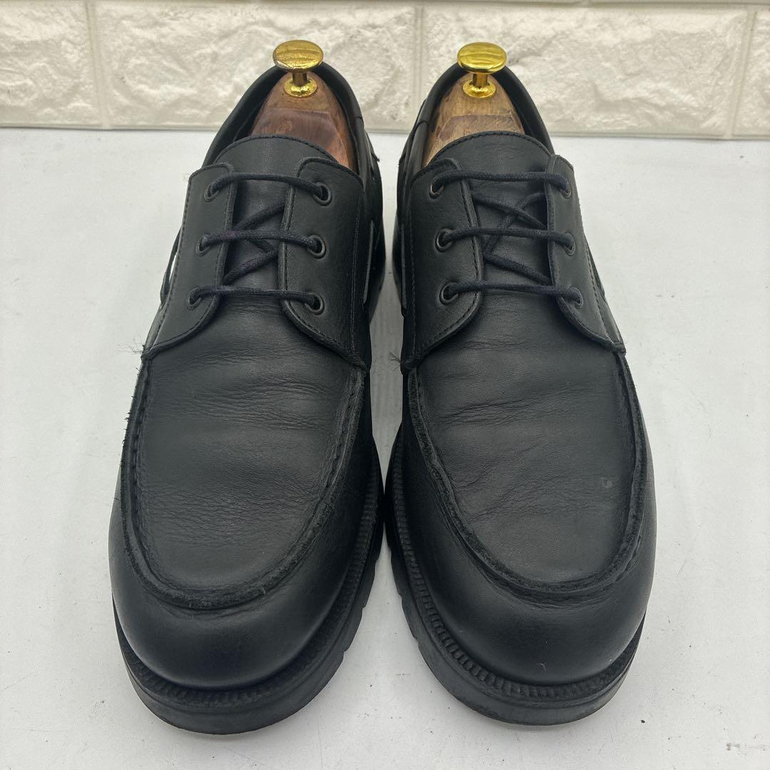 【良品】KLEMAN クレマン DONATO デッキシューズ 42 レザー 黒