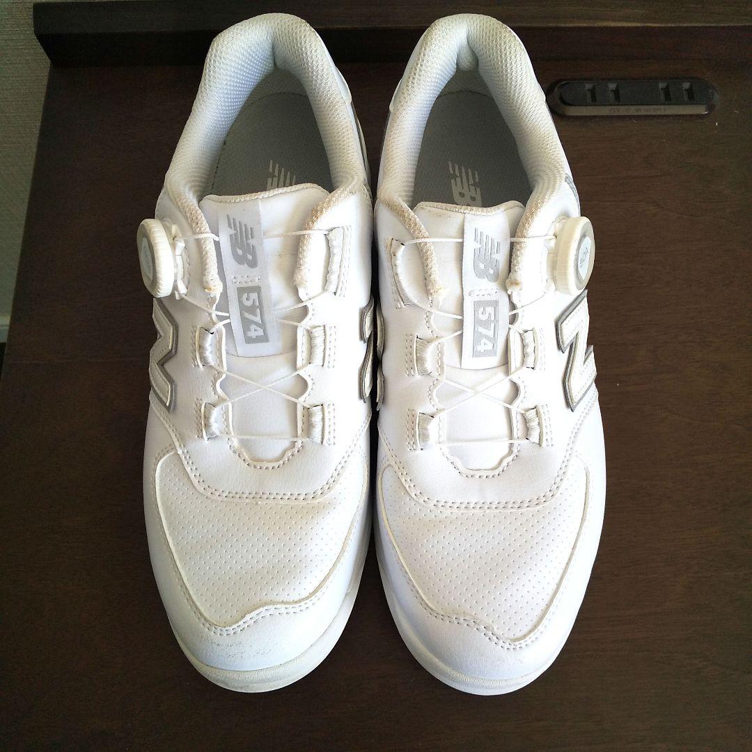 美品 new balance 574 v3 SL BOA 25cm ゴルフ