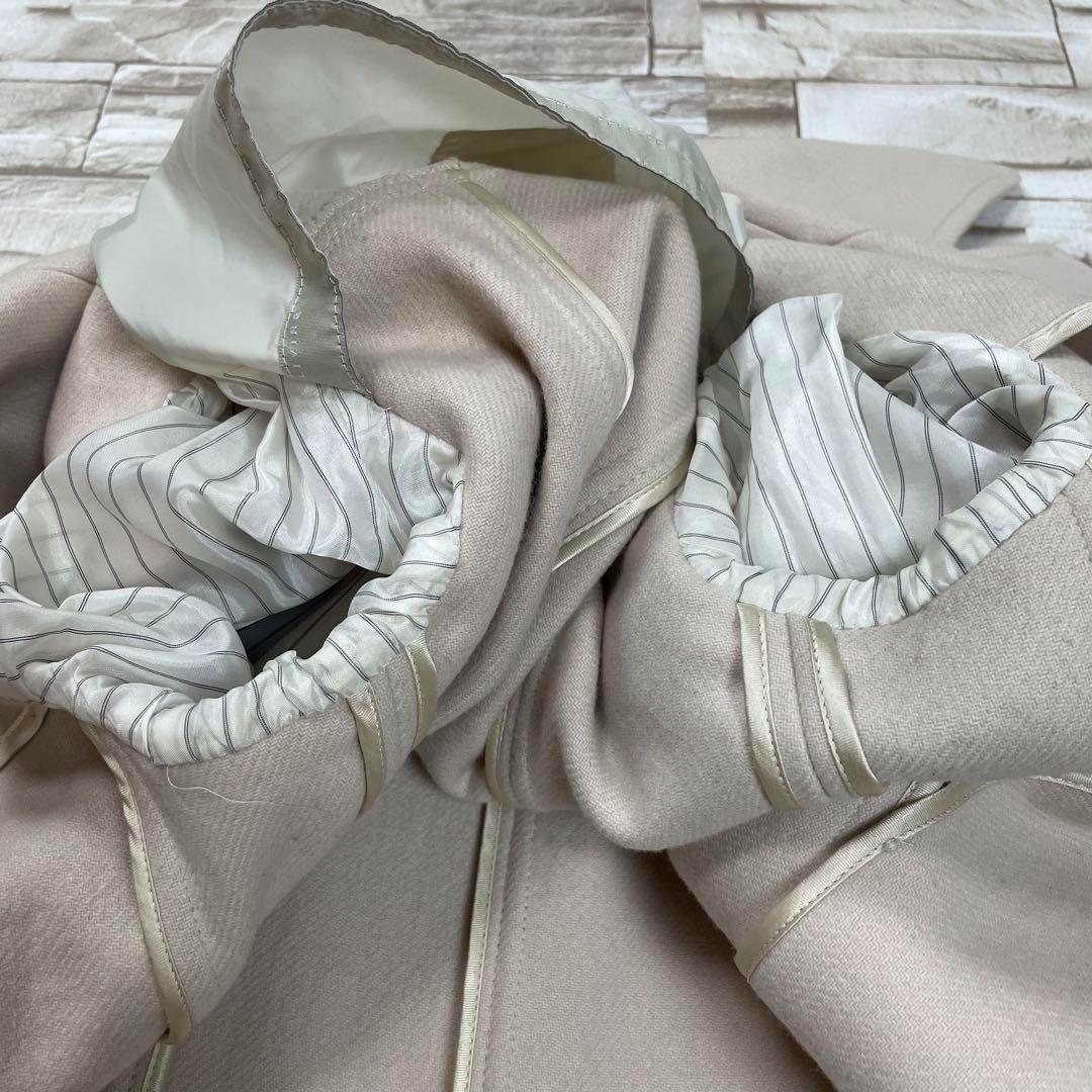 【良品】'S MaxMara★ピュアヴァージンウール ロングコート　ベルト付き