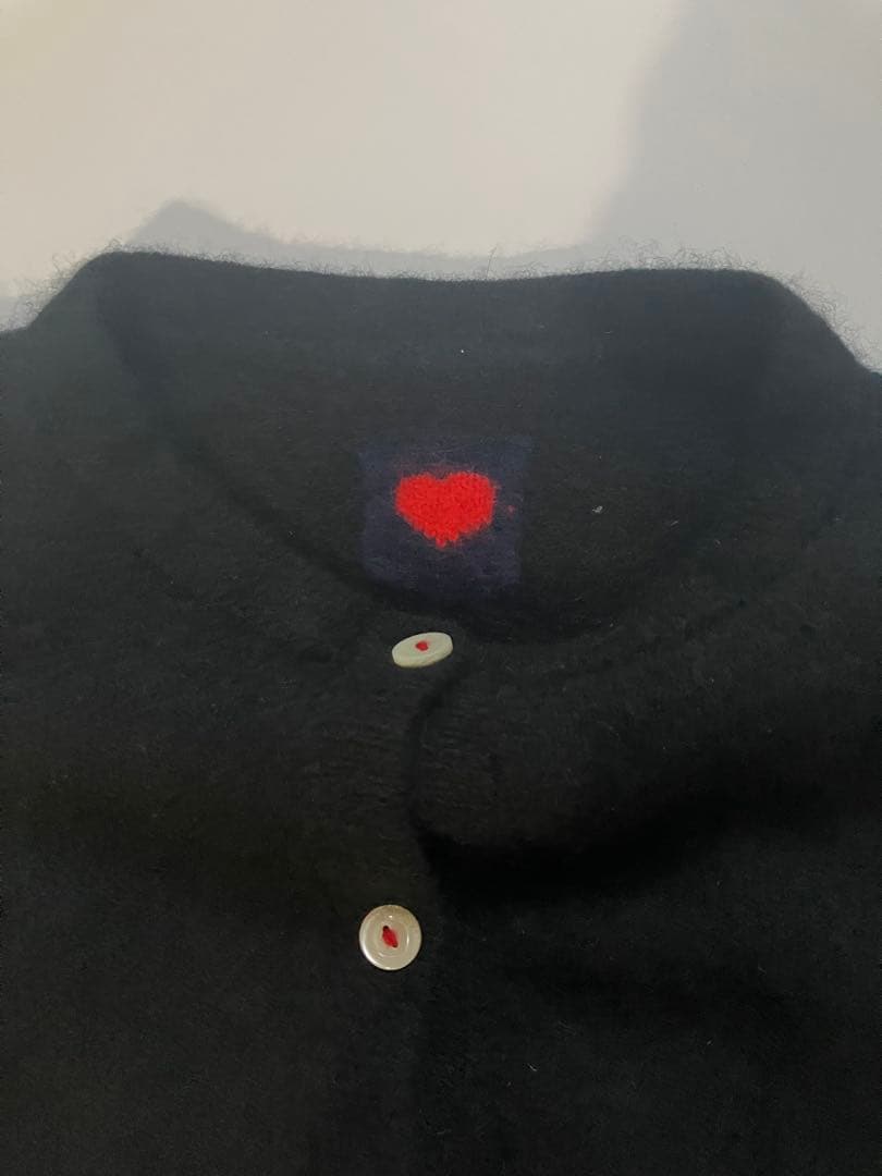 【美品】RED HEART England モヘア　カーディガン レッドハート