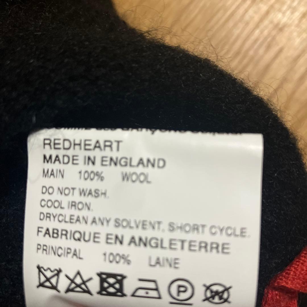 【美品】RED HEART England モヘア　カーディガン レッドハート