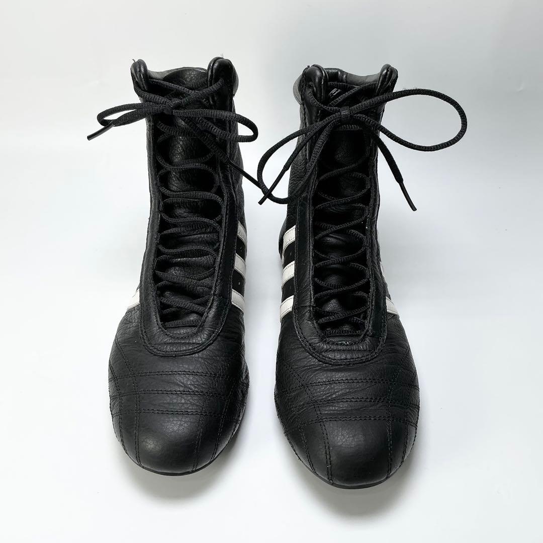 adidas　ボクシングシューズ　レスリング　ハイカット　ブラック　23cm