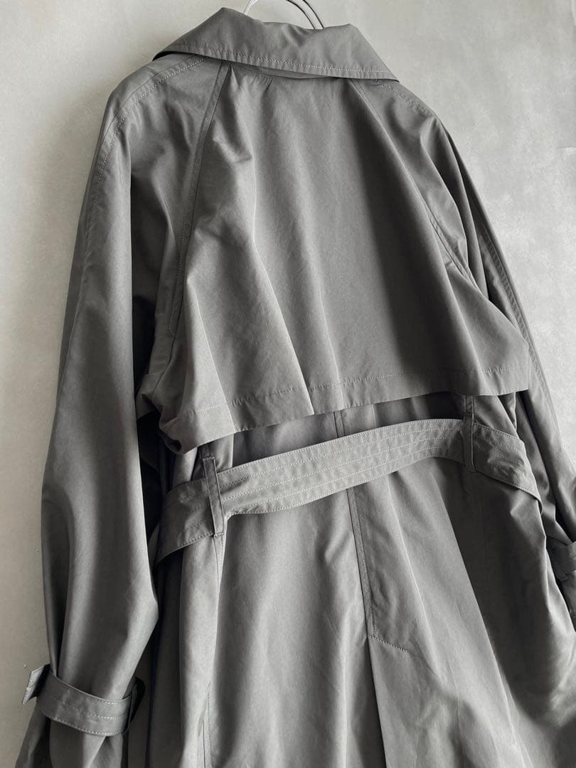 極美品✨イエナ　4.1万　23SS 洗える　ポプリントレンチコート　グレー　36