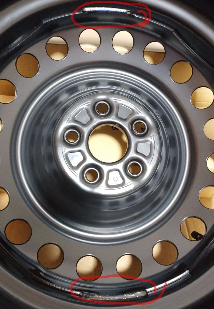 甘党★①トヨタ 鉄 ホイール 16×5.5J 5穴 新車外し一部傷歪み等有