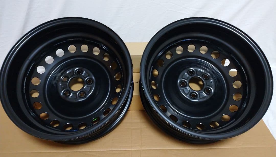 甘党★①トヨタ 鉄 ホイール 16×5.5J 5穴 新車外し一部傷歪み等有
