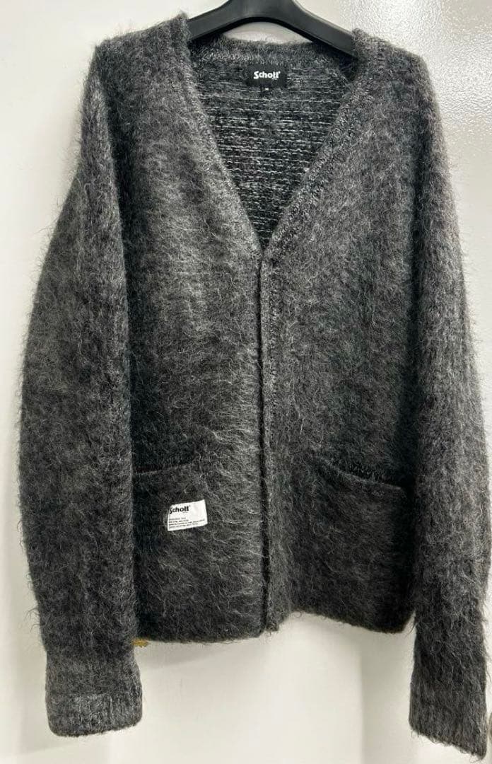 Schott グレー カーディガン Mサイズ