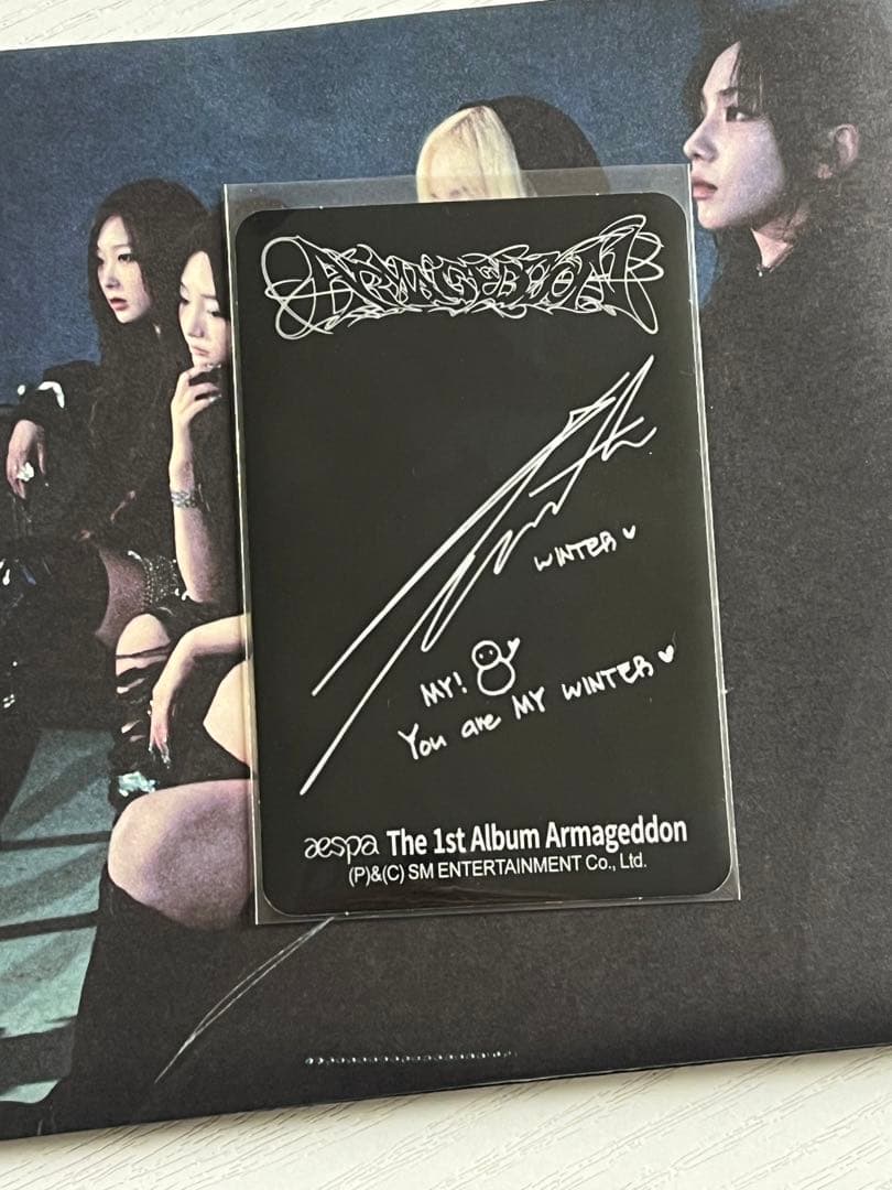 aespa ヨーロッパ限定 EU Armageddon トレカ ウィンター