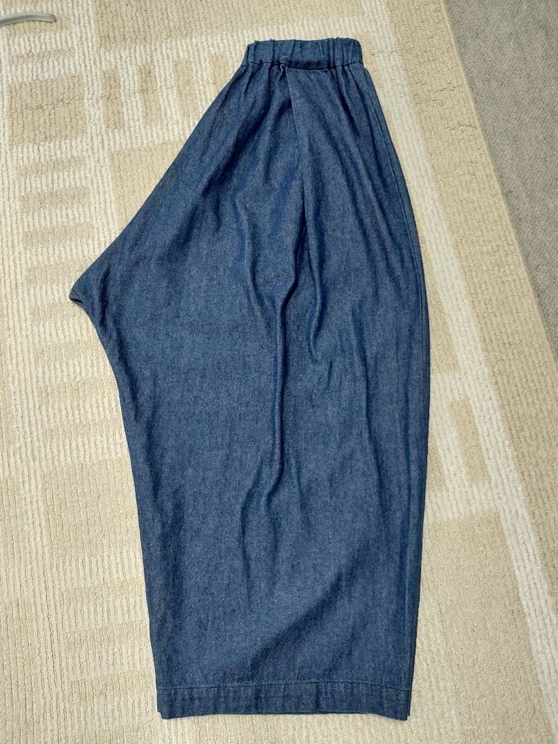 mizuiro ind (ミズイロインド) ワイドイージーデニムパンツ