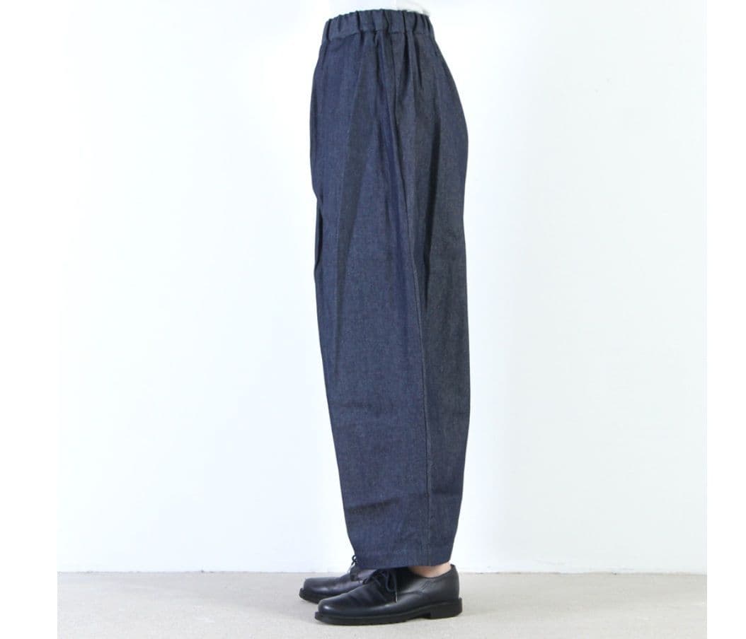 mizuiro ind (ミズイロインド) ワイドイージーデニムパンツ