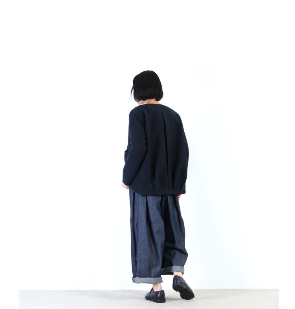 mizuiro ind (ミズイロインド) ワイドイージーデニムパンツ