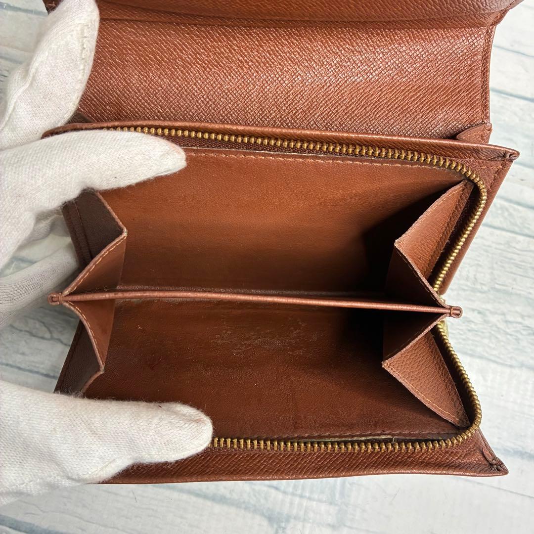 極美品　55 ルイヴィトン　モノグラム　二つ折り財布　がま口　us2