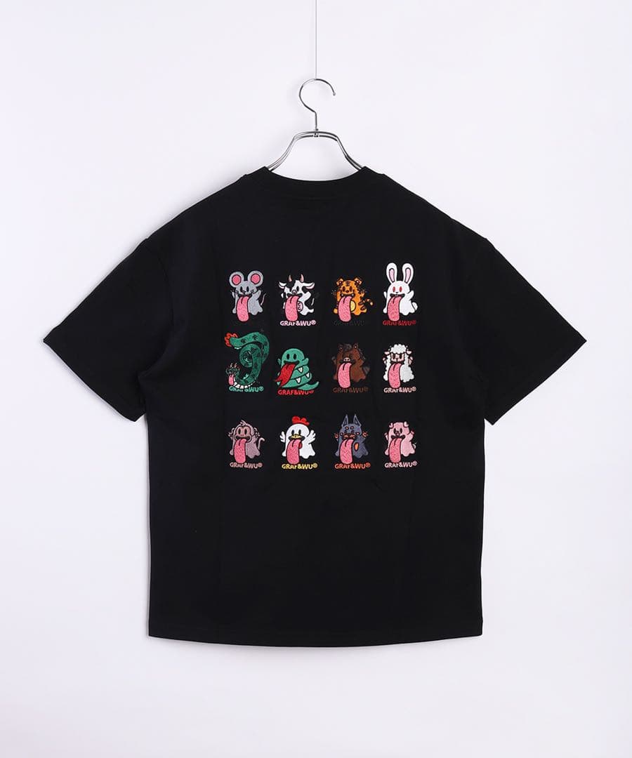 GRAF&WU グラフアンドウー 12BOOGHOST 半袖プリント Tシャツ