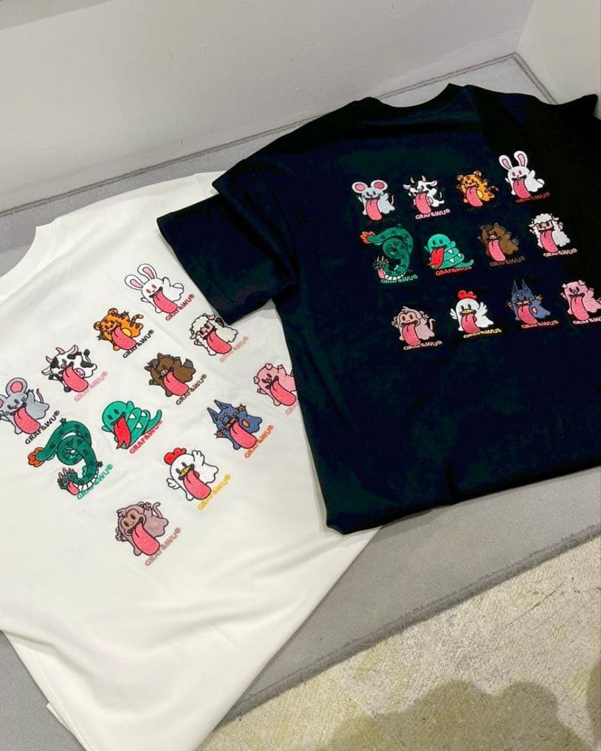 GRAF&WU グラフアンドウー 12BOOGHOST 半袖プリント Tシャツ