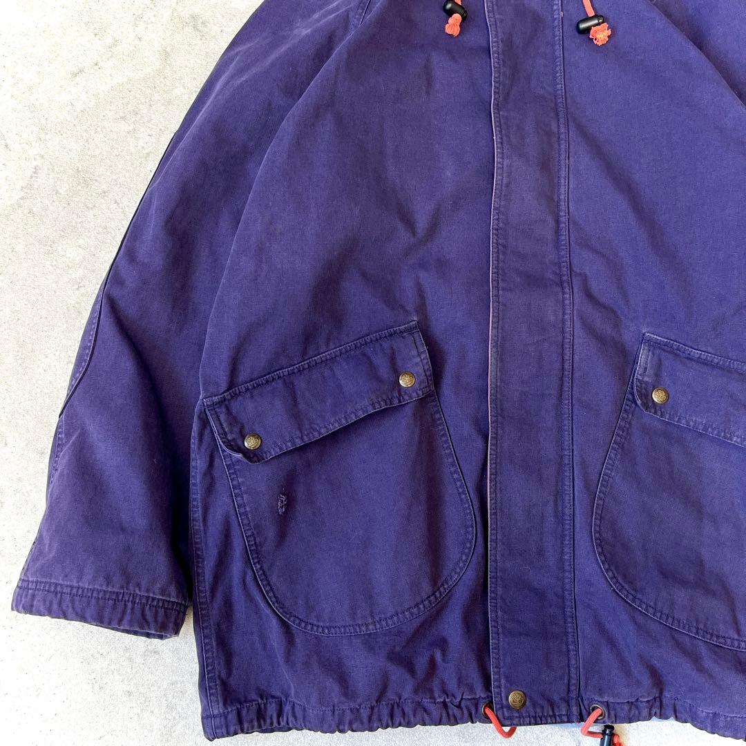 レア 90s ティンバーランド M コットンミドル丈 モッズコート ジャケット紫