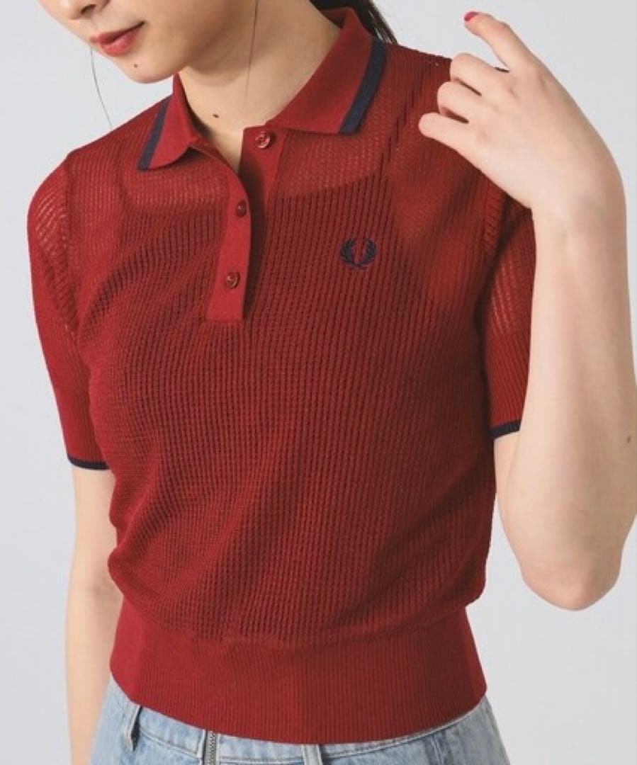 【別注】FRED PERRY RIB KNITTED SHIRT