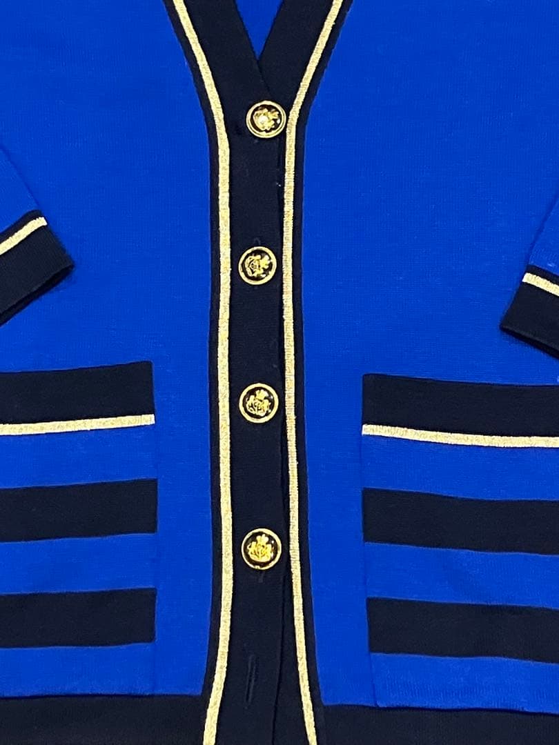 Yves Saint Laurent イヴサンローラン　ブルー　カーディガン