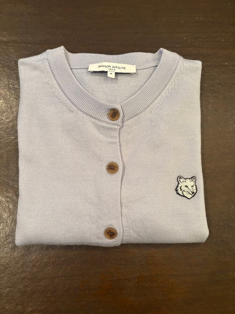 MAISON KITSUNÉ ライトブルー カーディガン M