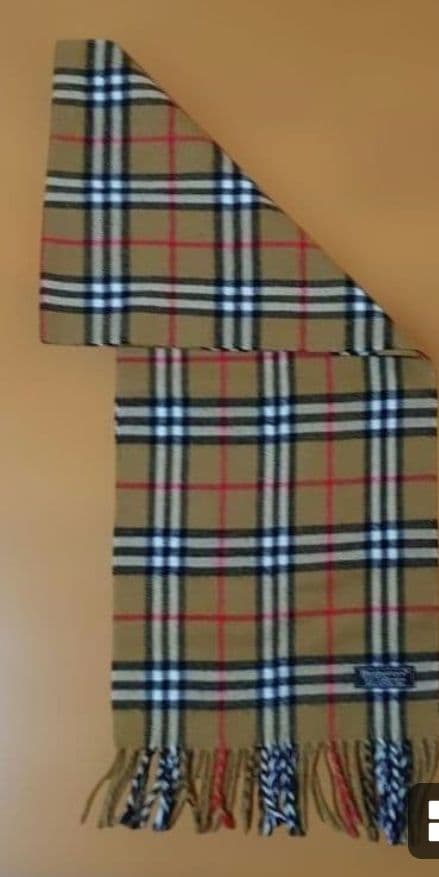 【極美品】✨✨Burberry ノバチェック柄マフラーララムウール100%