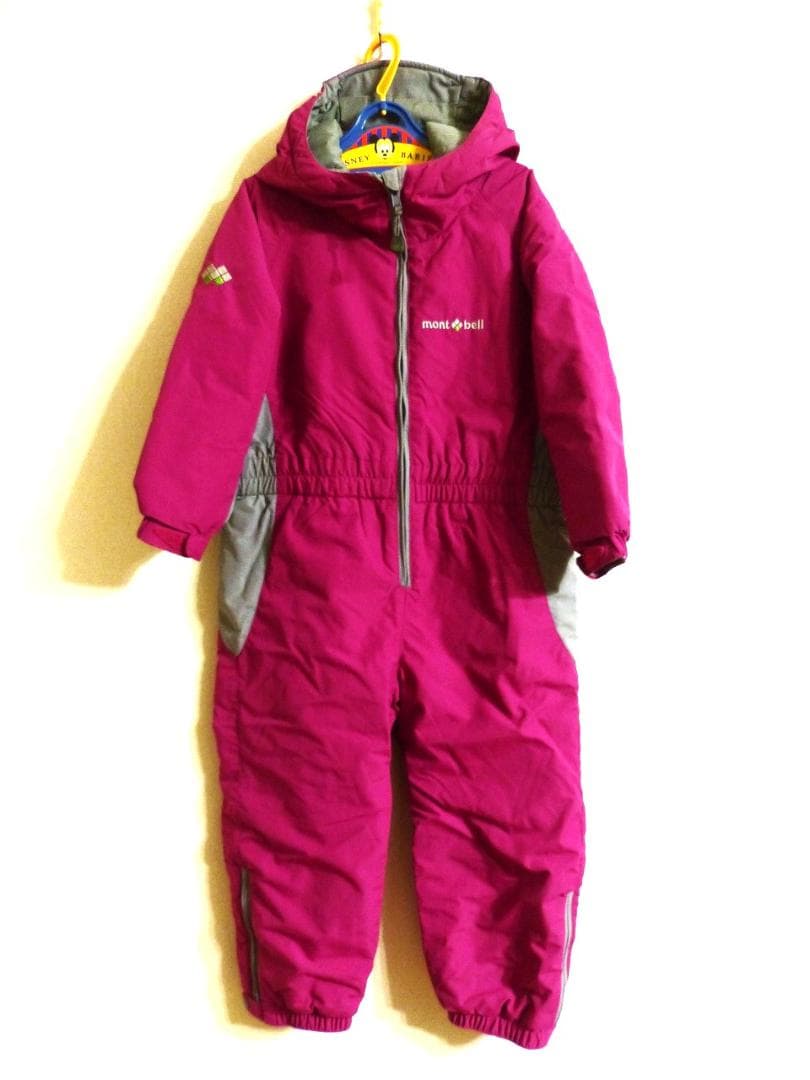 送料込 美品★mont-bell パウダーカバーオール 110cm★モンベル