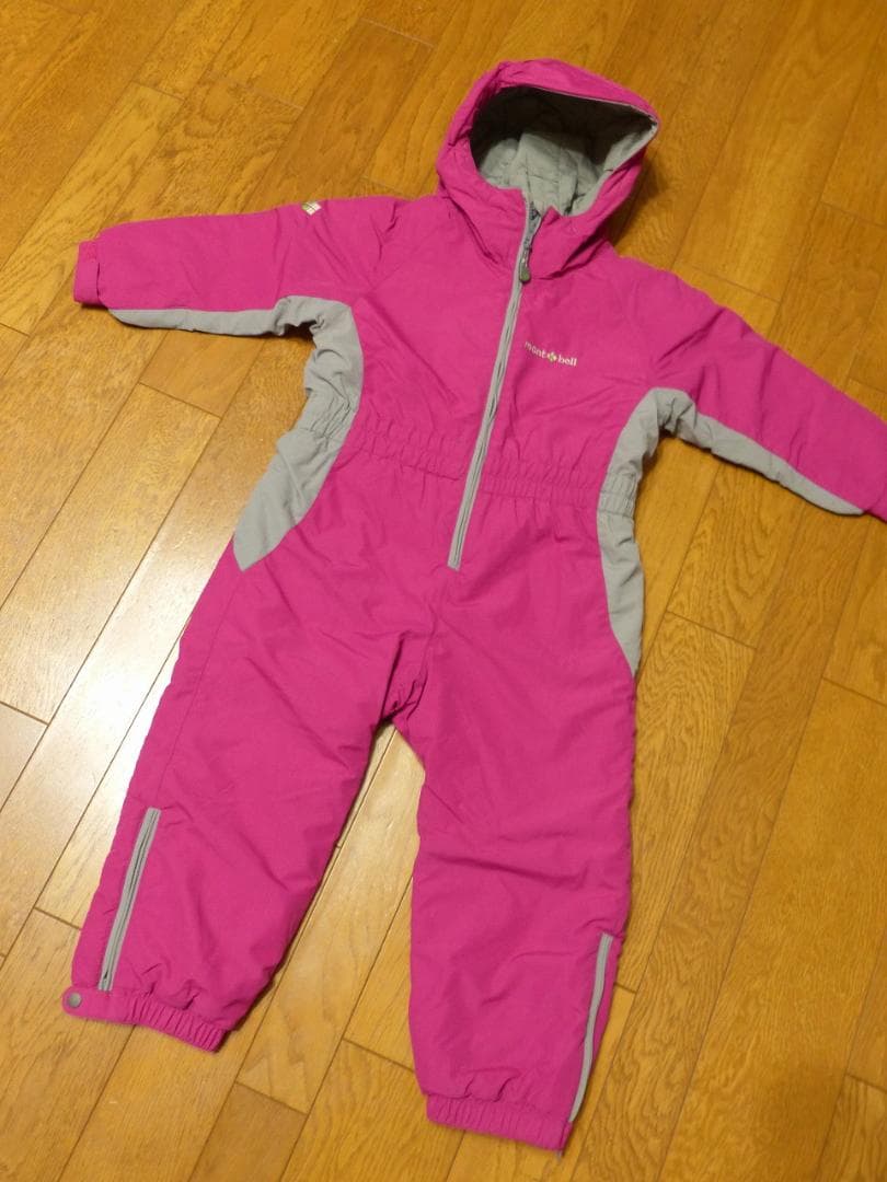 送料込 美品★mont-bell パウダーカバーオール 110cm★モンベル