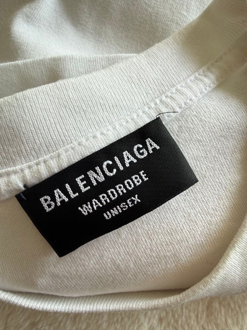 BALENCIAGA ホワイト Tシャツ ユニセックス