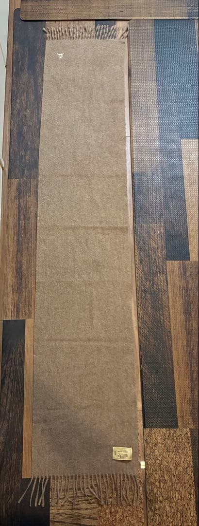新品同　TANILAG オーガニックカシミヤマフラー　ミックスモカベージュ